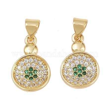 Латунные микро проложить кубического циркония подвески KK-C132-18G-1