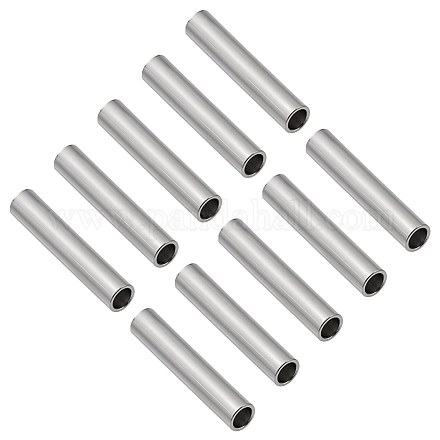 10 шт. 925 бусины-трубочки из стерлингового серебра STER-BC0003-48B-1