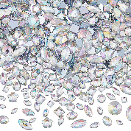 Акриловый кабошоны со стразами DIY-WH20007-239B-1