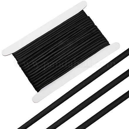 Круглая атласная лента длиной 10 м с хлопковым шнуром внутри. OCOR-BC0007-35A-1