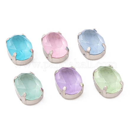 Овал пришиваем стразами GLAA-K069-06A-P-1