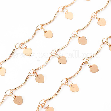 Латунная прутковая цепочка с зубчатыми краями ручной работы CHC-S012-093-1