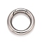 Non-Tarnish 304 Stainless Steel Spring Gate Rings, for Keychain, Stainless Steel Color, 7 Gauge, 20x3.5mm
