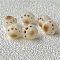 Bodhi Wood Beads, Paw Print Beads, Beige, 12~13mm