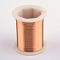 Bare Copper Wire, Copper Jewelry Craft Wire, Rose Gold, 28 Gauge(0.3mm), about 164.04 Feet(50m)/roll