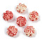 Synthetic Coral Dyed Carved Beads, Flower, Light Coral, 22x20x12.5mm, Hole: 1.2mm