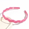Plastic Wavy Hair Bands for Girls Women, Hot Pink, 120mm