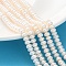 Natural Cultured Freshwater Pearl Beads Strands, Grade 4A++, Rondelle, PeachPuff, 5~5.5mm, Hole: 0.7mm, about 113pcs/strand, 15.04 inch(38.2cm)