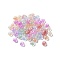 Crackle Glass Beads, Round, Mixed Color, 8x4.5mm, Hole: 2mm