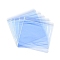 PVC Anti Oxidation Zip Lock Bags, Transparent Antitarnish Jewelry Packing Storage Pouch, Square, Cornflower Blue, 13x13x0.03cm, Unilateral thickness: 4.9 Mil(0.125mm)