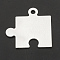 Aluminium Pendants, Laser Cut Pendants, Puzzle, Silver, 38x39x1.5mm, Hole: 4mm