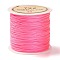 Nylon Chinese Knot Cord, Nylon Jewelry Cord for Jewelry Making, Hot Pink, 0.8mm, 38~40m/Roll