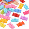 2-Hole Plastic Buttons, Candy, Mixed Color, 9x15.5x3mm, Hole: 1.8mm