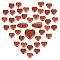 Synthetic Goldstone Beads Strands, Heart, 10x10mm, about 38pcs/strand