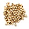 Brass Beads, Long-Lasting Plated, Nickel Free, Round, Real 18K Gold Plated, 5mm, Hole: 1.2mm, about 390pcs/bag