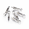 Tarnish Resistant 304 Stainless Steel Spring Ring Clasps, For Hoop Earring Making, Stainless Steel Color, 23x5.5mm, Hole: 3mm