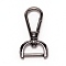 Alloy Lock Catch, for Bag Buckle Accessories Makings, Gunmetal, 4.8x2.45x0.7cm, Inner Diameter: 1.6x0.55cm