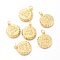 Brass Pendants, Bottle Cap, Real 18K Gold Plated, 19x16x3mm, Hole: 3.4mm