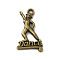 Tibetan Style Alloy Pendants, Cadmium Free & Lead Free, Woman Dancer, Antique Bronze, 27x15x2mm, Hole: 1.8mm, about 568Pcs/1000G