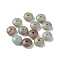 Acrylic Beads, Imitation Shoushan Beads, Disc, Dark Sea Green, 8x4mm, Hole: 1.6mm, About: 2500pcs/500g