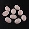 Oval Natural Rose Quartz Cabochons, 30x22x6.5mm