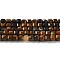 Natural Tiger Eye Beads Strands, Faceted, Cube, 3.5x3.5x3mm, Hole: 0.8mm, about 117~118pcs/strand, 15.08~15.16 inch(38.3~38.5cm)