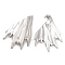 Non-Tarnish 304 Stainless Steel Stud Earrings, Wing, Stainless Steel Color, 57x38mm