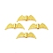 Tibetan Style Alloy Beads, Cadmium Free & Nickel Free & Lead Free, Angel Wing, Golden, 7.5x21.5x3mm, Hole: 1mm