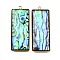 304 Stainless Steel Pave Natural Paua Shell Pendants, Ion Plating(IP), Real 18K Gold Plated, Rectangle, 43x17x3.5mm, Hole: 1.8mm
