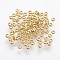 316 Surgical Stainless Steel Rondelle Crimp Beads, for Bracelets Necklace Making, Real 18K Gold Plated, 1.9mm, Hole: 1mm