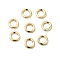 Brass Linking Rings, Twisted Ring, Cadmium Free & Lead Free, Rack Plating, Long-Lasting Plated, Real 18K Gold Plated, 8x1.5mm, Inner Diameter: 5mm