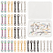 40Pcs 4 Colors Ion Plating(IP) 304 Stainless Steel Connector Charms, Twisted Bar, Mixed Color, 10x2x1mm, Hole: 1mm, 10pcs/color
