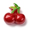 Resin Cabochons, Cherry, Red, 21x20.5x8.5mm