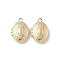 Oval Brass Locket Pendants, Rack Plating, Long-Lasting Plated, Lead Free & Cadmium Free, Real 24K Gold Plated, 16x11x4mm, Hole: 1.5mm, Inner Diameter: 9x6mm