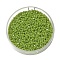 Glass Beads, Triangular Beads, Diamond Beads Transparent Crystal Pointed Beads, Dark Olive Green, 3x3x2mm, Hole: 0.8mm