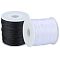 2 Roll 2 Colors Nylon Thread, Rattail Satin Cord, for Chniese Knot Making, Mixed Color, 1mm, about 80m/roll, 1 roll/color