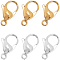 12Pcs 2 Colors 316 Stainless Steel Lobster Claw Clasps, Mixed Color, 23x14x6mm, Hole: 3mm, 6pcs/color