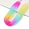 Transparent Gradient Color Glass Beads Strands, Segmented Multi-color Beads, Faceted Round, Colorful, 4mm, Hole: 1mm, about 100pcs/strand, 14.96''(38cm)