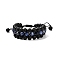Men's 3-strand Braided Bead Bracelet, Natural Lava Rock & Sodalite Beads Bracelet, Inner Diameter: 2-1/8 inch(5.5~9.7cm)