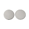 Tarnish Resistant 304 Stainless Steel Cabochons, Blank Tag, Flat Round, Stainless Steel Color, 24.85x0.5~1mm