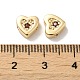 Настоящие бусины из позолоченной меди KK-H455-09G-02-3