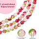 1 нить окрашенных бусин из натурального драгоценного камня G-SP0001-43-2