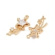 Латунные микро проложить кубического циркония подвески KK-C115-15G-01-2