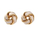 Серьги-гвоздики из латуни EJEW-P308-03G-2