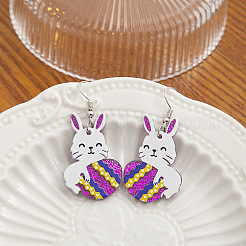 Пасхальные акриловые серьги-подвески&nbsp;FS-WG521CC-01