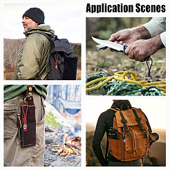 2 шт. 2 цвета ручной работы из нейлонового парашютного шнура подвесные украшения для мужчин&nbsp;KEYC-HY0001-32B