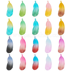 20 шт. подвески из матового акрила двух цветов&nbsp;FACR-TA0001-07