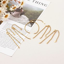 Изготовление браслета-цепочки из нержавеющей стали 304 AJEW-JB00992