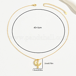 Модное серебряное ожерелье с подвеской в виде лунного кота S925 для женщин. CW8531