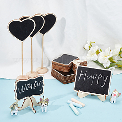 30 комплект 3 стилей мини свадебная вечеринка номер сиденья сообщение основание стенд доска AJEW-SD0001-02